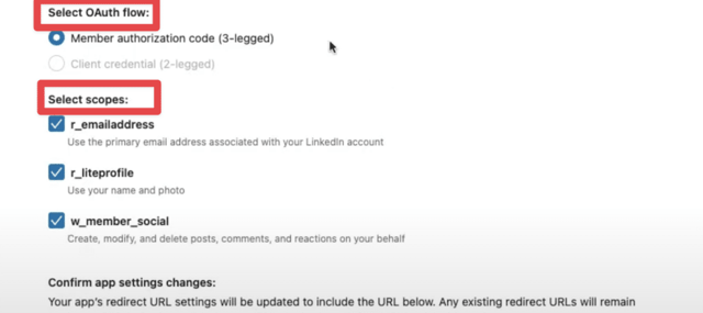 register your app's OAuth redirect URL