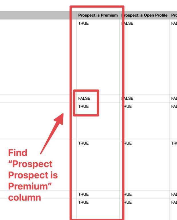 filter premium profiles linkedin