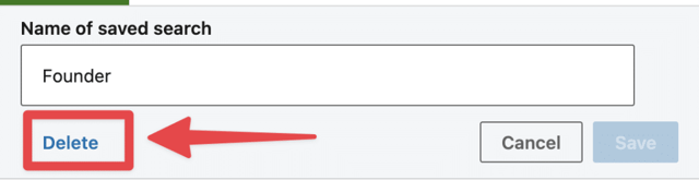 eine gespeicherte sales navigator liste endgültig löschen