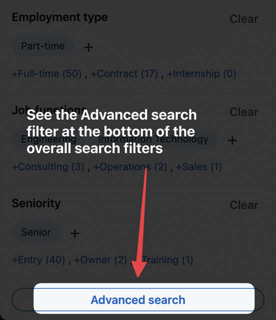 filtres de recherche avancés sur linkedin recruiter