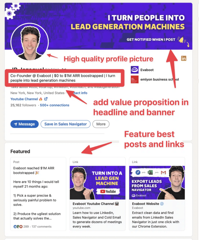 optimisation profil linkedin 
