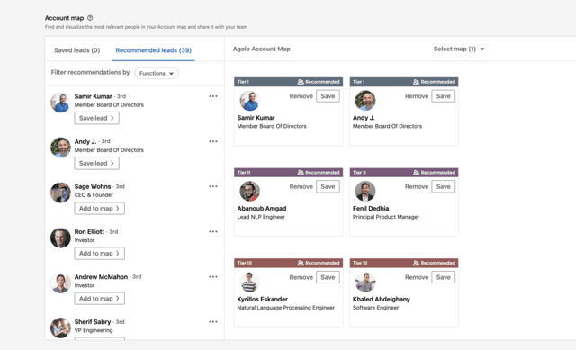 Account Maps von LinkedIn Sales Navigator