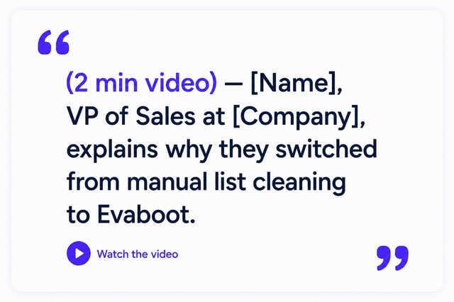 video testimonials