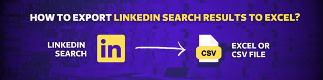 esportare risultati ricerca Linkedin