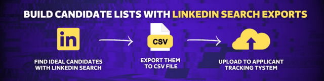 build candidates lists with linkedin search export