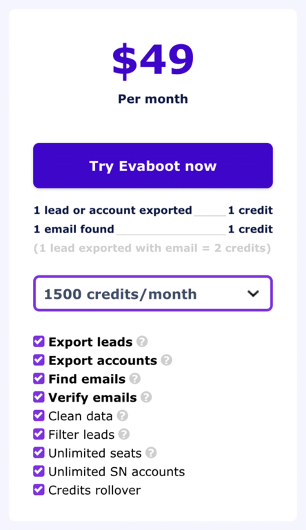 evaboot pricing