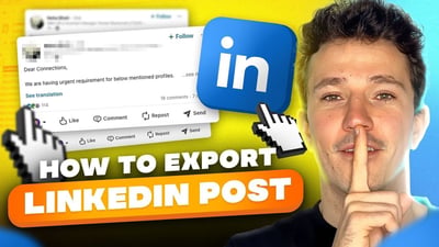 Wie exportiert man die Liker und Kommentatoren eines LinkedIn-Beitrags?