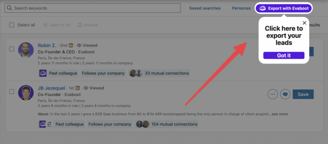 ferramenta de scraping do LinkedIn Evaboot