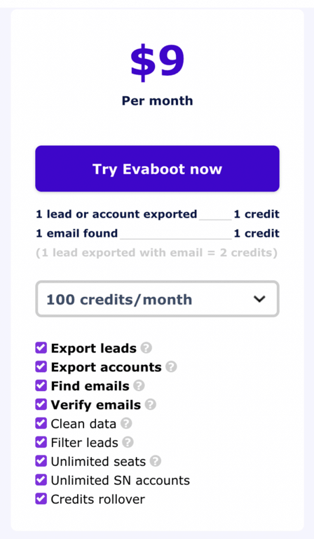 preços da evaboot