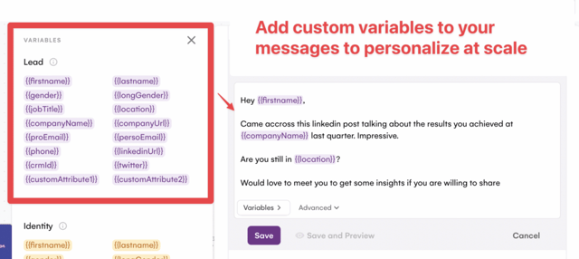 linkedin messaging automatisierungen features