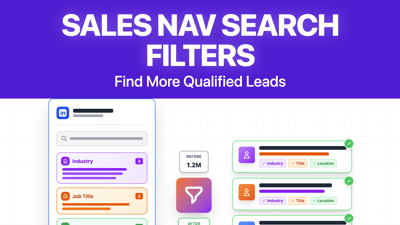 Filtros de búsqueda en LinkedIn Sales Navigator: Guía (2026)