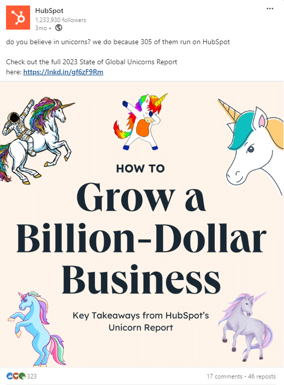 Hubspot State of Unicorn Report 2023