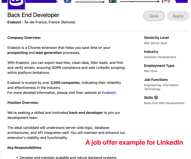job offer example linkedin