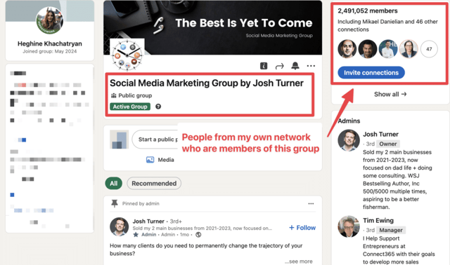 linkedin group example