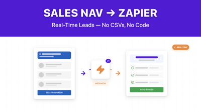 LinkedIn Sales Navigator + Zapier Integration (Step-by-Step)