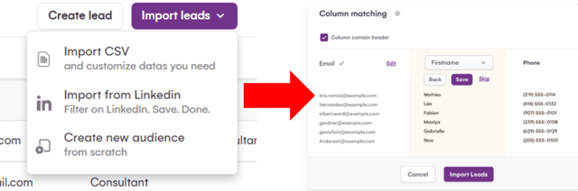 lagrowthmachine linkedin scraper features