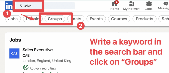 linkedin gruppen finden