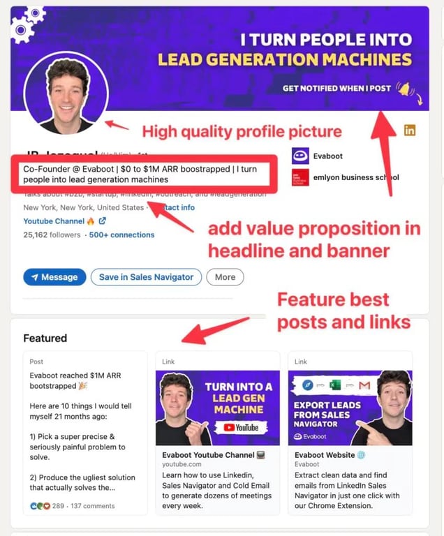 otimizar o perfil linkedin inmail
