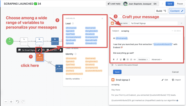 cómo usar variables personalizadas en tus mensajes de prospección de linkedin