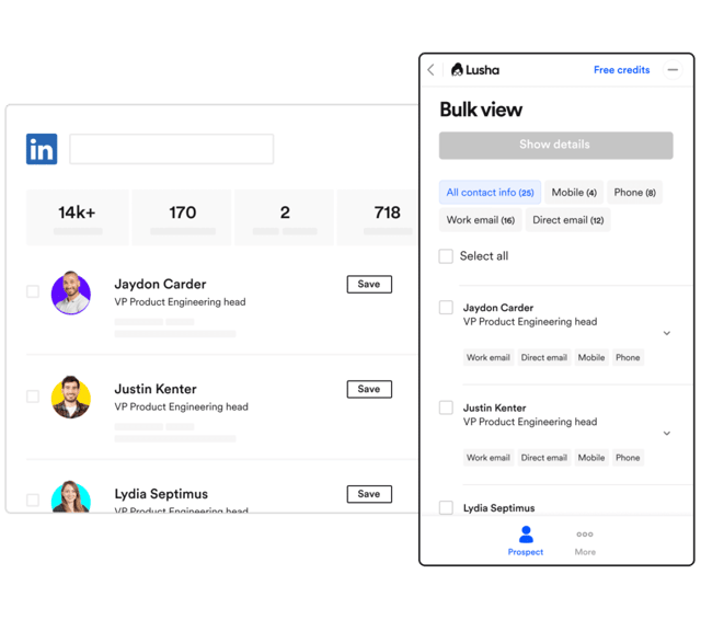 lusha chrome extension t find emails