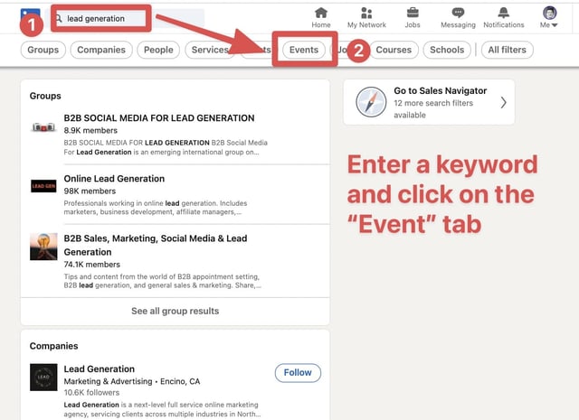 cómo usar linkedin para prospectar asistentes a eventos