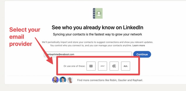 E-Mail-Anbieter auswählen linkedin