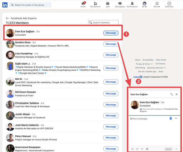 LinkedIn-Gruppenmitglieder benachrichtigen, ohne Einladungsanfragen zu senden