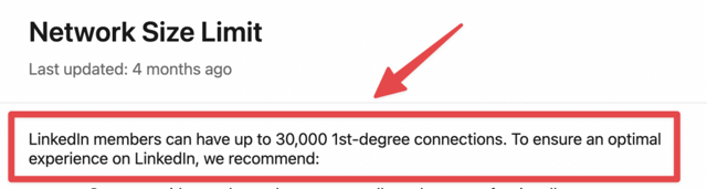 linkedin Verbindungen Grenze 1