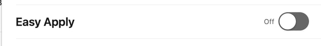job easy apply linkedin filter