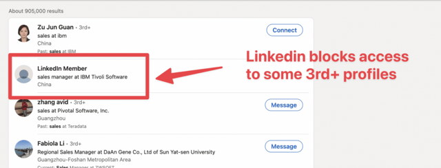 bypass linkedin limitation network x ray search