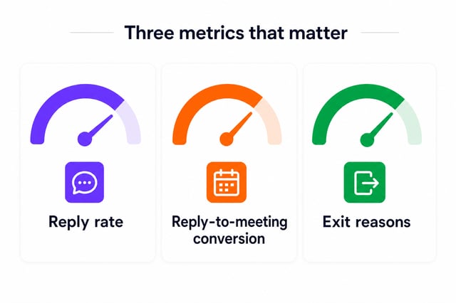 Three metrics that show whether a sales follow-up sequence is healthy