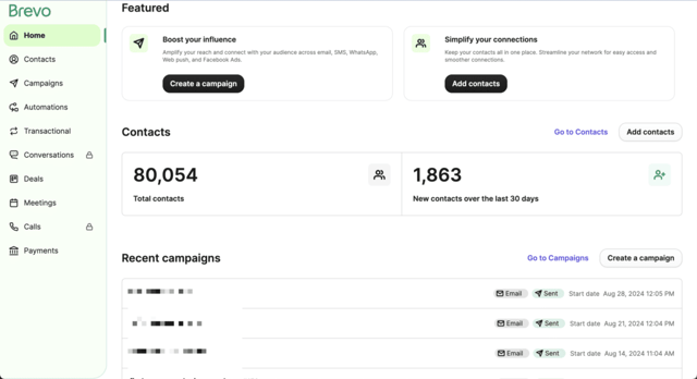 brevo email marketing & CRM suite for startups and all size businesses