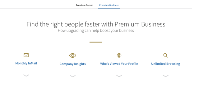 LinkedIn premium business