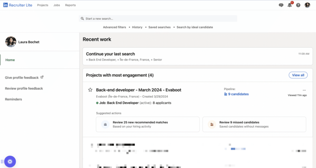 connectez-vous à votre compte linkedin recruiter 