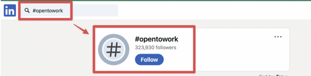 suivre un hashtag sur linkedin