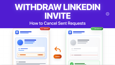 How To Withdraw An Invitation on LinkedIn? [2026 Tutorial]