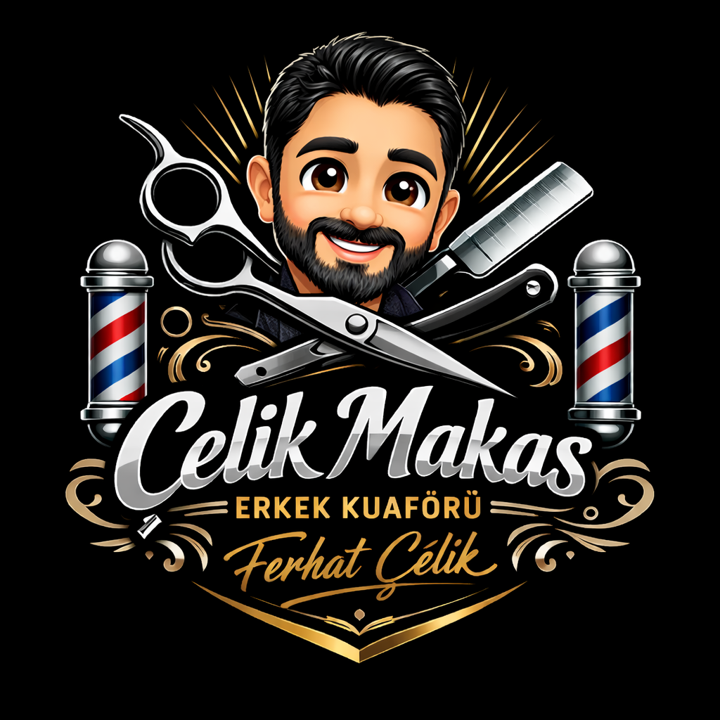 Çelik makas erkek kuaförü