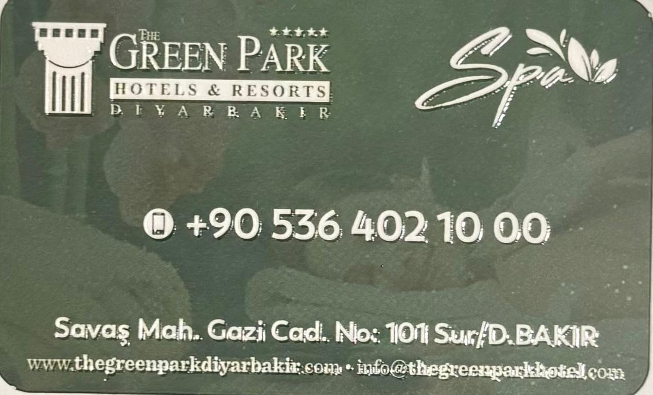 Diyarbakır Spa & Masaj The Green Park Hotel