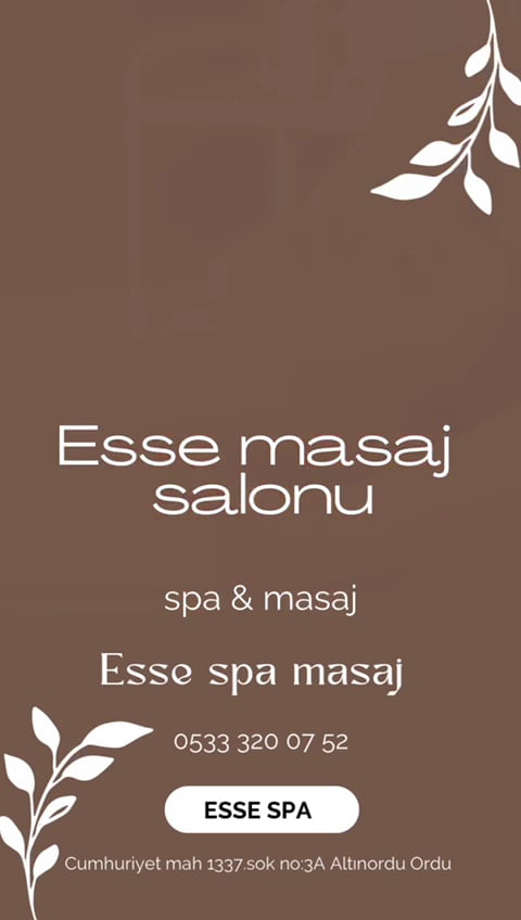 Esse masaj salonu ORDU