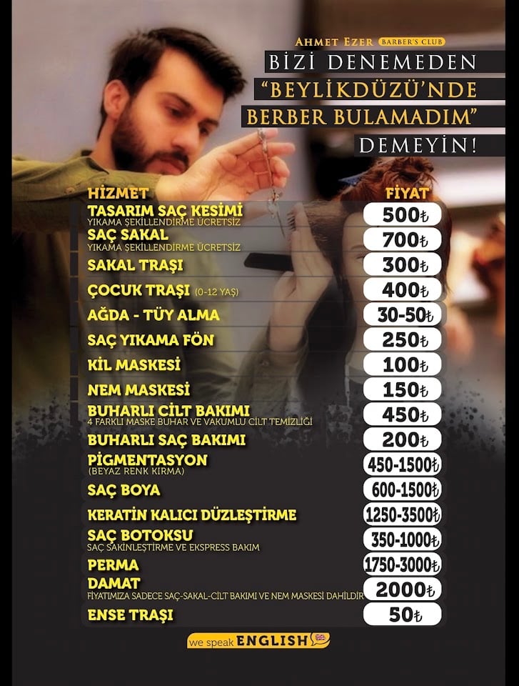Erkek Kuafor Ahmet Ezer