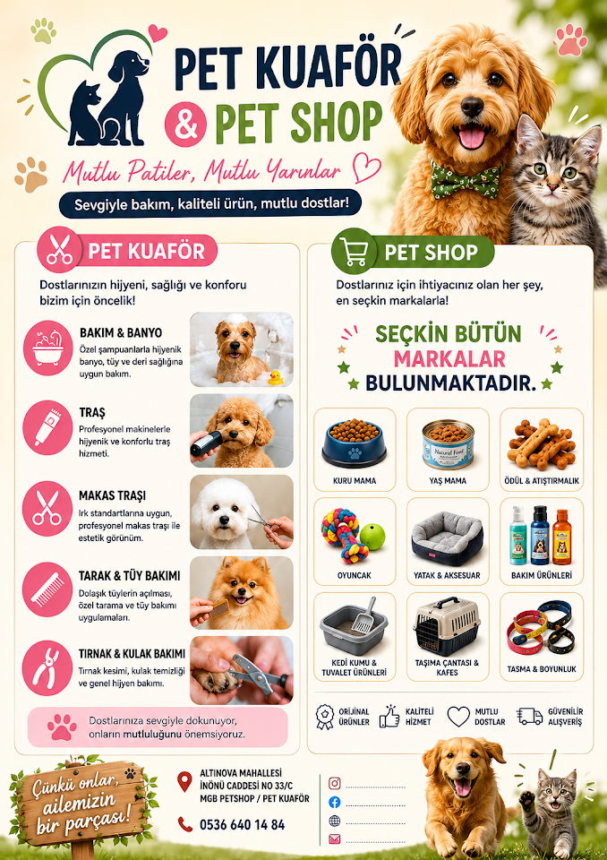 MGB Petshop/Pet kuaför