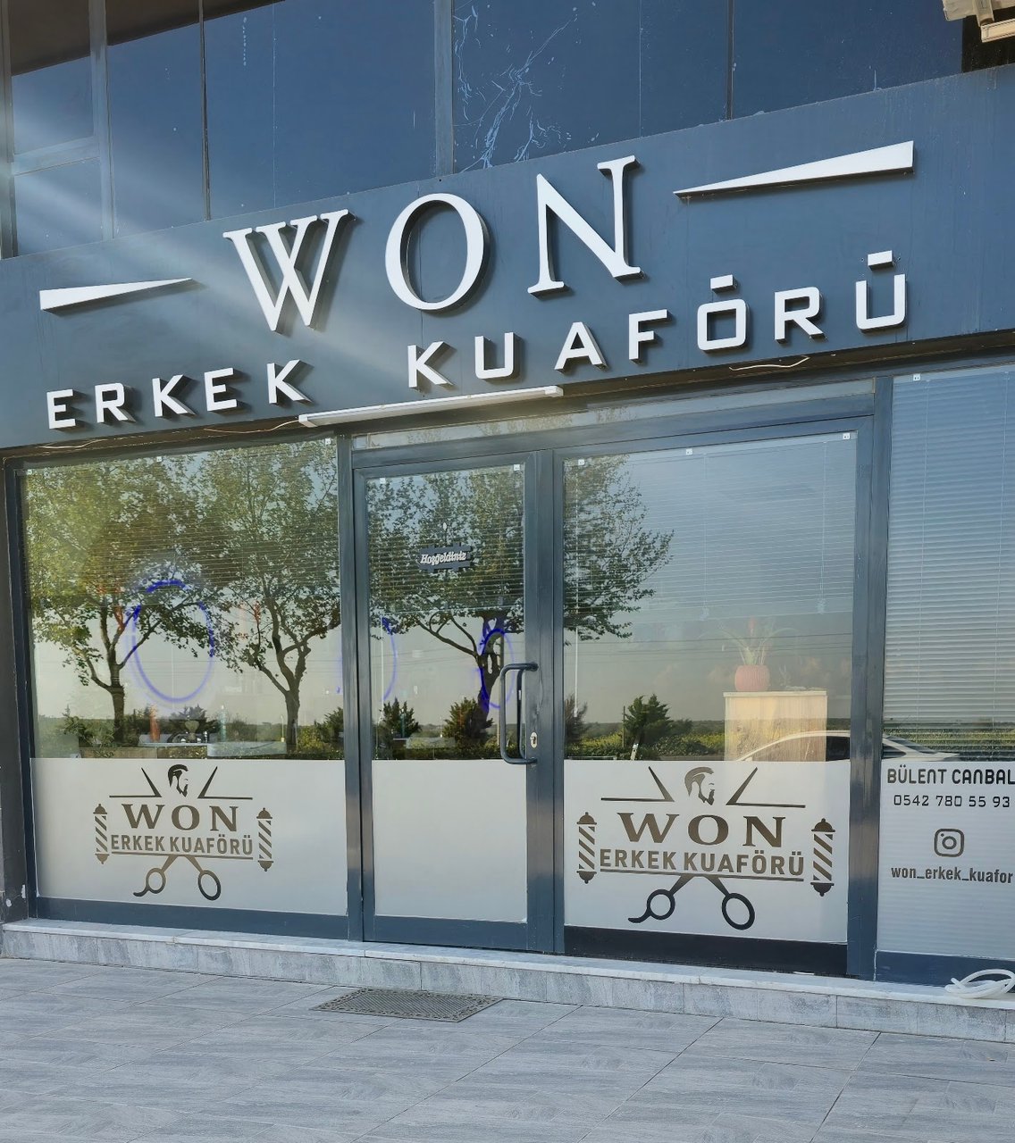 Berber Dükkanı kilis yeni beşevler yürüyüş yolu üzeri WON ERKEK KUAFÖRÜ