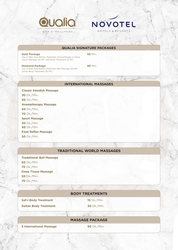 Qualia Spa & Wellness Novotel Hotels & Resorts (Zeytinburnu)