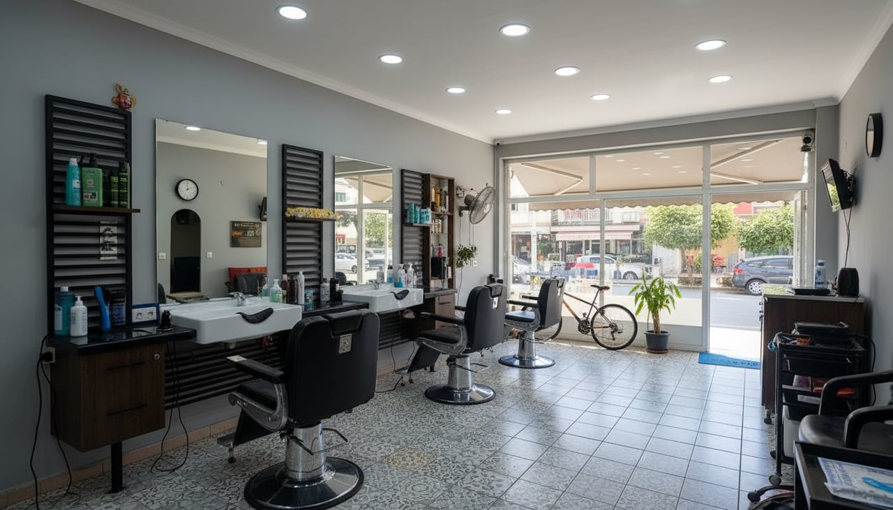 Saloon Sessiz erkek kuaförü