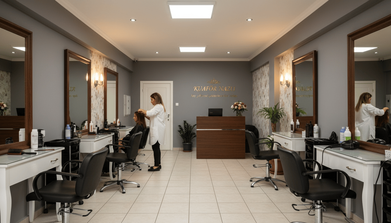 KUAFÖR NAZLI, 23 yıllık tecrübe heryıl yeni eğitimlere katılan bir salon
