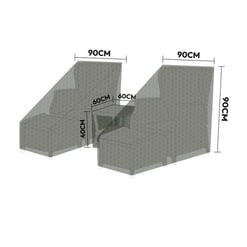 Sofa measurement diagram, modern sectional sofa with precise dimensions for home and garden use.