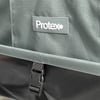 Protex outdoor gear bag with durable grey fabric and secure zipper closure, ideal for gardening tools and outdoor equipment. Perfect for garden and home storage solutions.