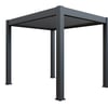 Steel Garden Pergola with Fixed Roof - 2.5m & 3m Options