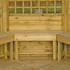 Beautiful wooden gazebo with built-in benches, ideal for outdoor relaxation and entertaining in your backyard. Crafted from high-quality, pressure-treated wood for durability and longevity.