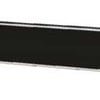 - Slim black soundbar with sleek design, ideal for enhancing home entertainment systems.